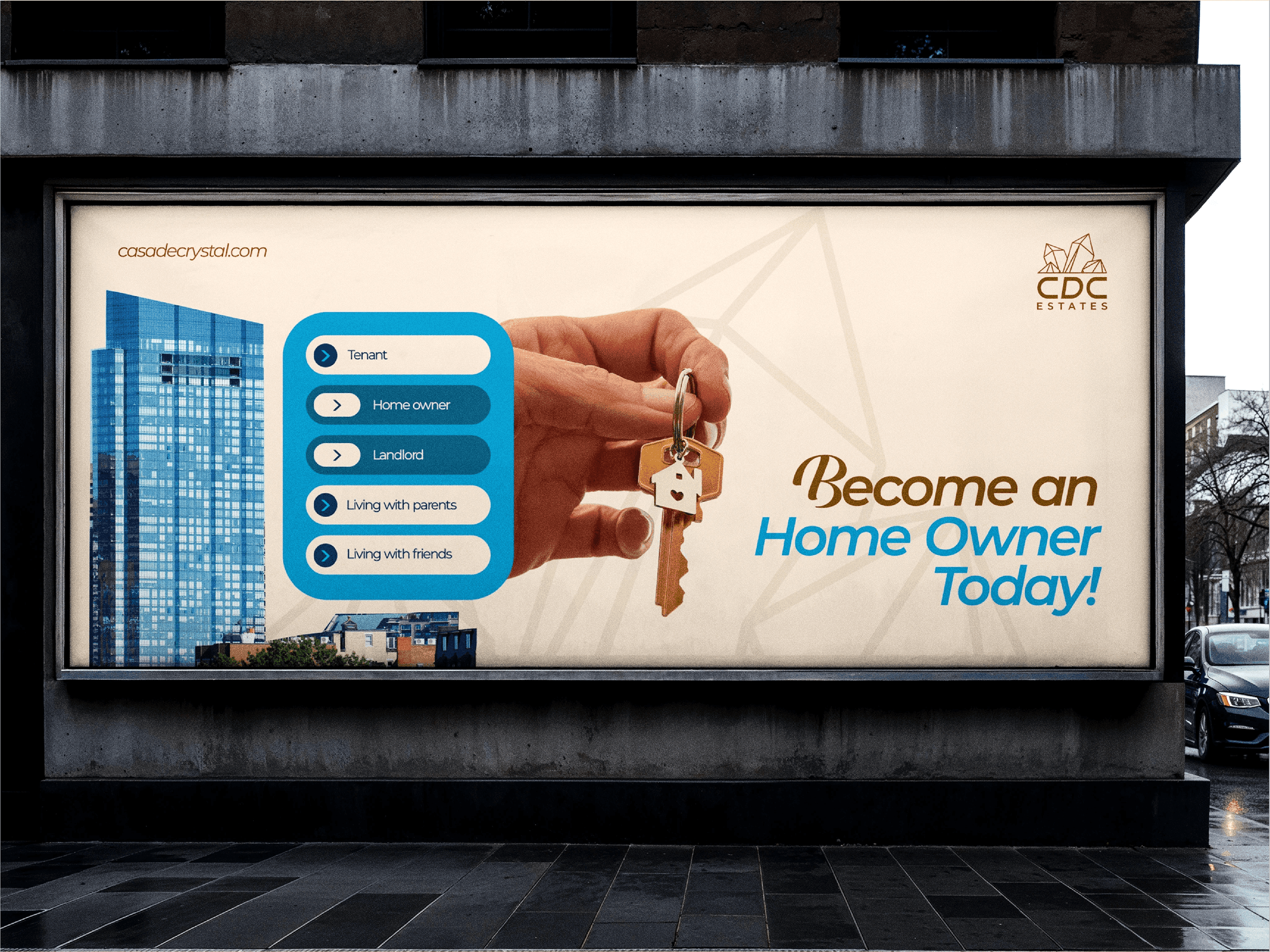 Become an Home Owner Today! Billboard Ad Mockup